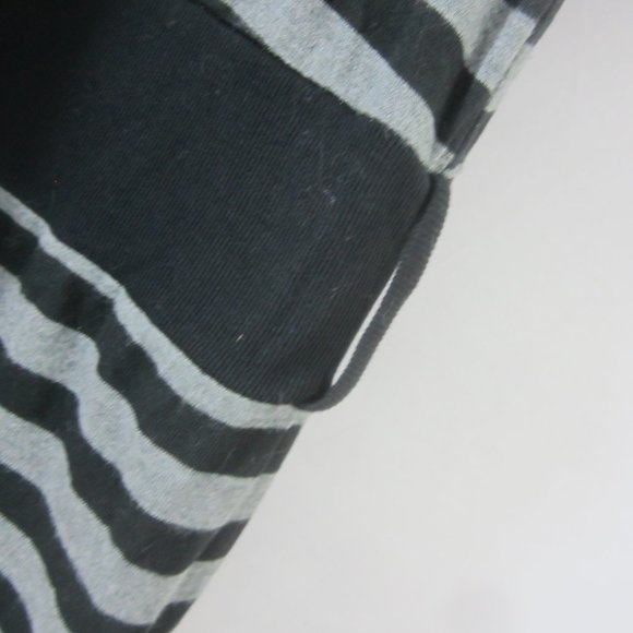 Juicy Couture Womens S Gray Black Striped Modal Knit Dress Turtleneck 3/4 Sleeve - Picture 4 of 8